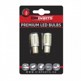 P21W LED ĹžĂĄrovky (66 x SMD 2016) ÄervenĂĄ CANBUS